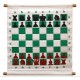 Juego de tablero de demostración (enseñanza) de ajedrez estilo magnético de 28 "con bolsa de transporte de lujo