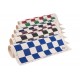 Tablero de ajedrez de torneos de vinilo premium con el logotipo de la Federación de Ajedrez de EE. UU. Cuadros de 2.25"