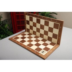 Tablero de ajedrez de madera de nogal y  arce para torneo plegable