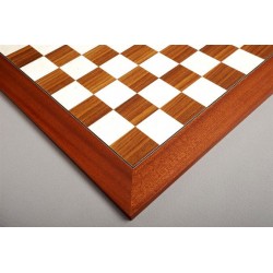 Tablero de ajedrez tradicional estándar  Palisandro Indio y Maple Ojo de pájaro con cuadros de 2.25 "