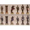 Ajedrez  de resina de figuras Romanas y  Egipcias